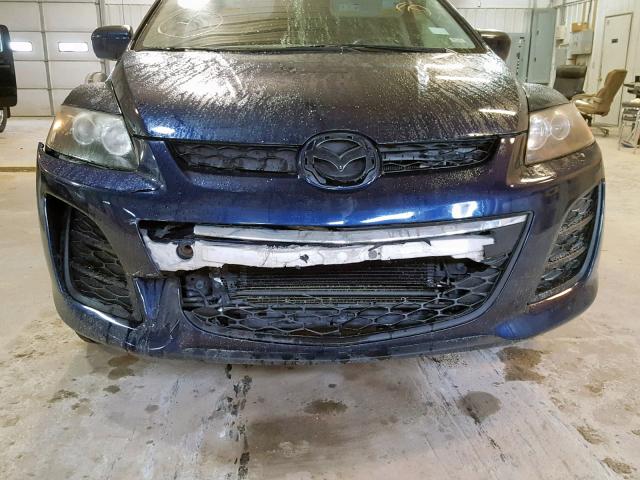 JM3ER2W56A0348615 - 2010 MAZDA CX-7 BLUE photo 9