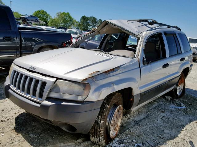 1J4GX48S94C416375 - 2004 JEEP GRAND CHER SILVER photo 2