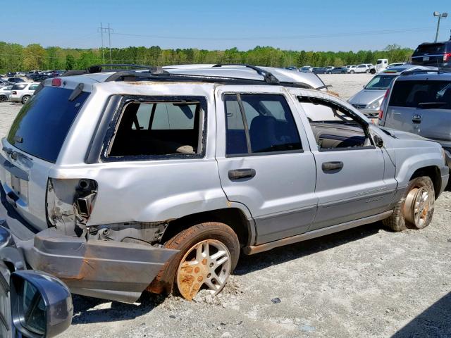 1J4GX48S94C416375 - 2004 JEEP GRAND CHER SILVER photo 4