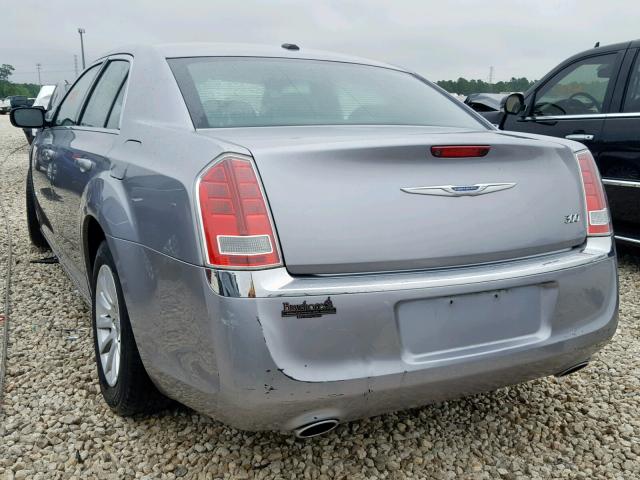 2C3CCAAG3EH378472 - 2014 CHRYSLER 300 SILVER photo 3