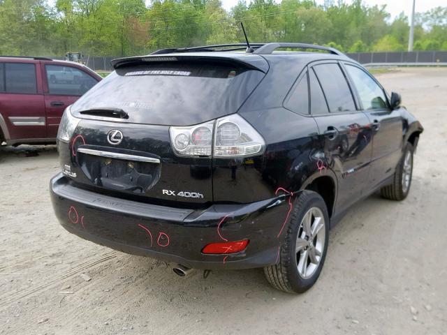 JTJHW31UX72031871 - 2007 LEXUS RX 400H BLACK photo 4