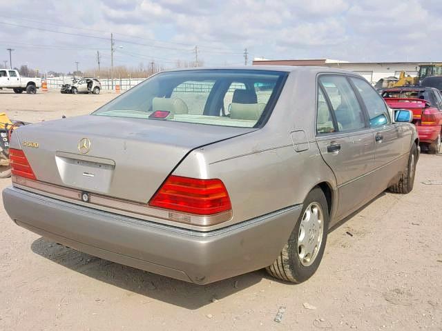 WDBGA51E2RA163628 - 1994 MERCEDES-BENZ S 500 GOLD photo 4