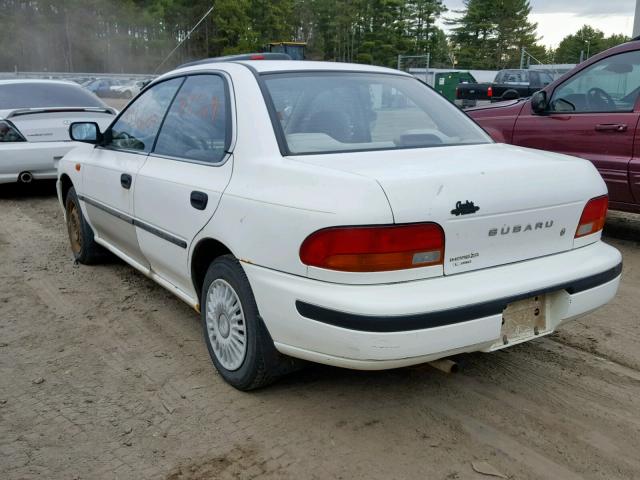 JF1GC2440PG525534 - 1993 SUBARU IMPREZA L WHITE photo 3