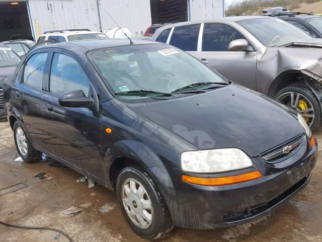 KL1TJ52644B165916 - 2004 CHEVROLET AVEO LS BLACK photo 1