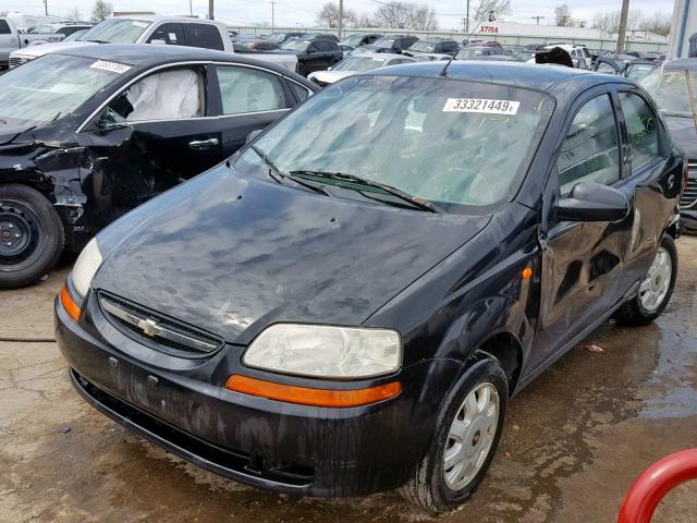 KL1TJ52644B165916 - 2004 CHEVROLET AVEO LS BLACK photo 2