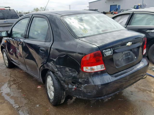 KL1TJ52644B165916 - 2004 CHEVROLET AVEO LS BLACK photo 3