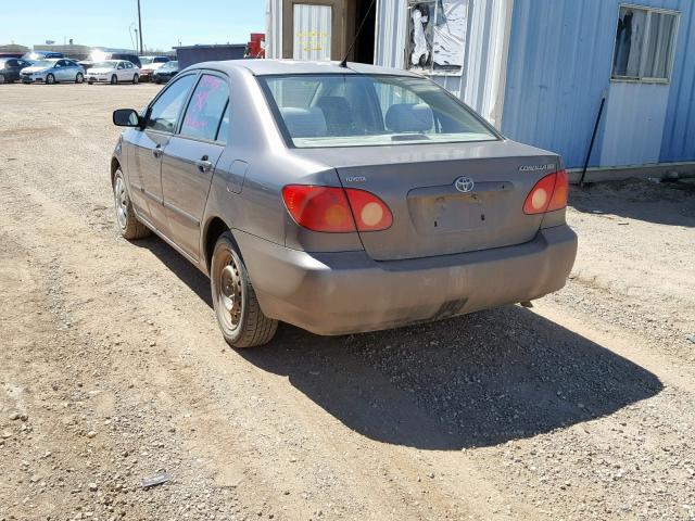 1NXBR32E83Z112904 - 2003 TOYOTA COROLLA CE GRAY photo 3