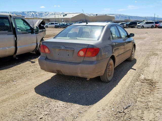 1NXBR32E83Z112904 - 2003 TOYOTA COROLLA CE GRAY photo 4