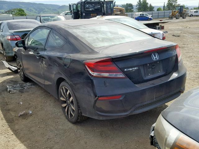 2HGFG3B04FH500253 - 2015 HONDA CIVIC EXL BLACK photo 3