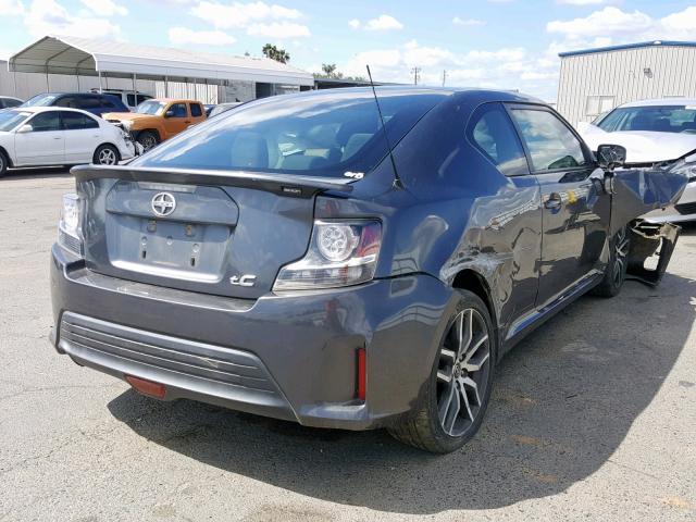 JTKJF5C7XE3083864 - 2014 TOYOTA SCION TC CHARCOAL photo 4
