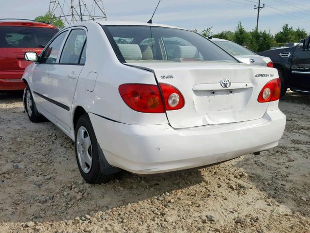 JTDBR32E442021100 - 2004 TOYOTA COROLLA CE WHITE photo 3