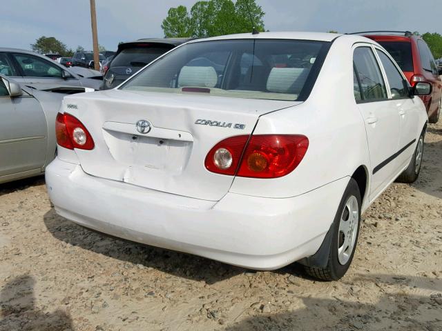 JTDBR32E442021100 - 2004 TOYOTA COROLLA CE WHITE photo 4