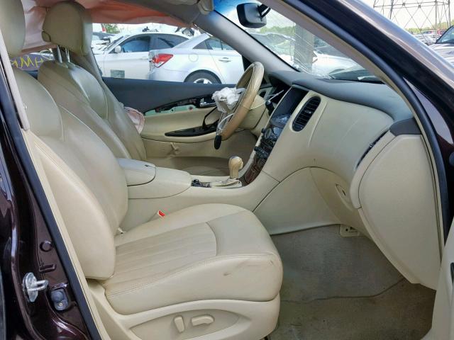 JN1AJ0HRXAM756484 - 2010 INFINITI EX35 BASE BLACK photo 5