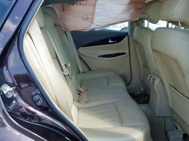 JN1AJ0HRXAM756484 - 2010 INFINITI EX35 BASE BLACK photo 6