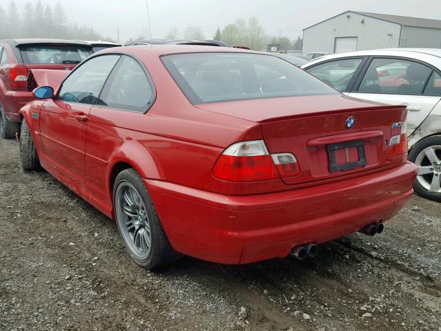 WBSBL93462JR13791 - 2002 BMW M3 RED photo 3