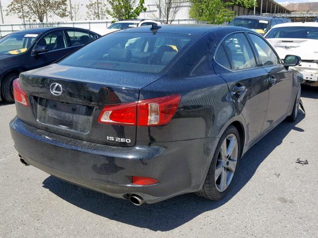 JTHBF5C24B5147055 - 2011 LEXUS IS 250 BLACK photo 4