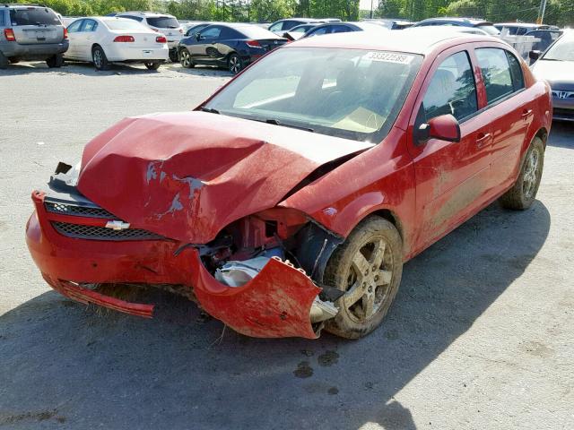 1G1AF5F5XA7218094 - 2010 CHEVROLET COBALT 2LT RED photo 2