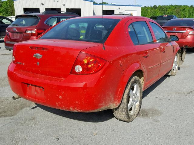 1G1AF5F5XA7218094 - 2010 CHEVROLET COBALT 2LT RED photo 4