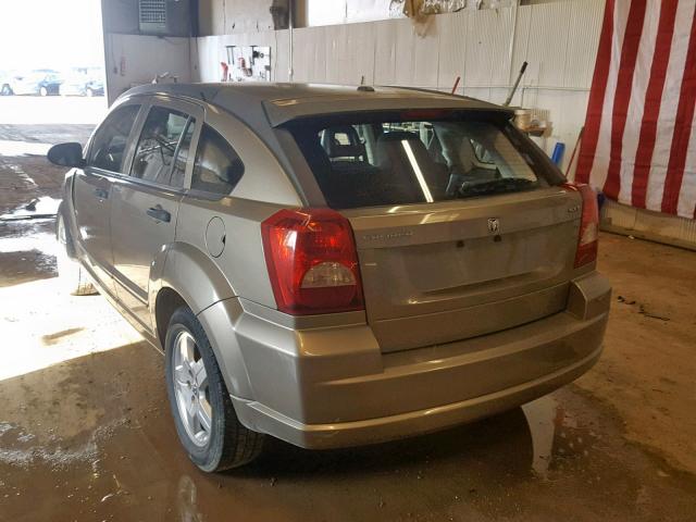 1B3HB48B88D650386 - 2008 DODGE CALIBER SX BROWN photo 3