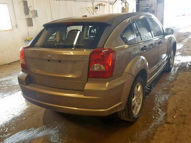 1B3HB48B88D650386 - 2008 DODGE CALIBER SX BROWN photo 4