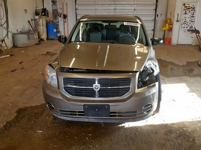 1B3HB48B88D650386 - 2008 DODGE CALIBER SX BROWN photo 9