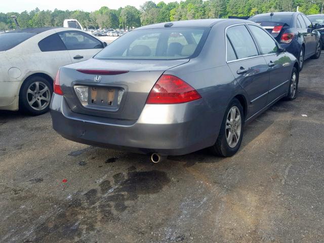 1HGCM56897A188468 - 2007 HONDA ACCORD EX GRAY photo 4