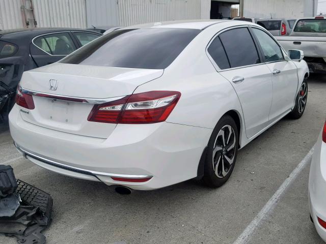 1HGCR2F82HA086379 - 2017 HONDA ACCORD EXL WHITE photo 4