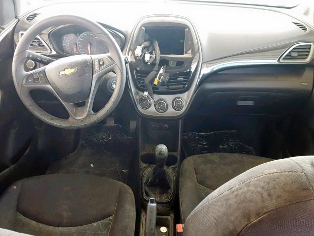 KL8CC6SA5KC710647 - 2019 CHEVROLET SPARK 1LT SILVER photo 9