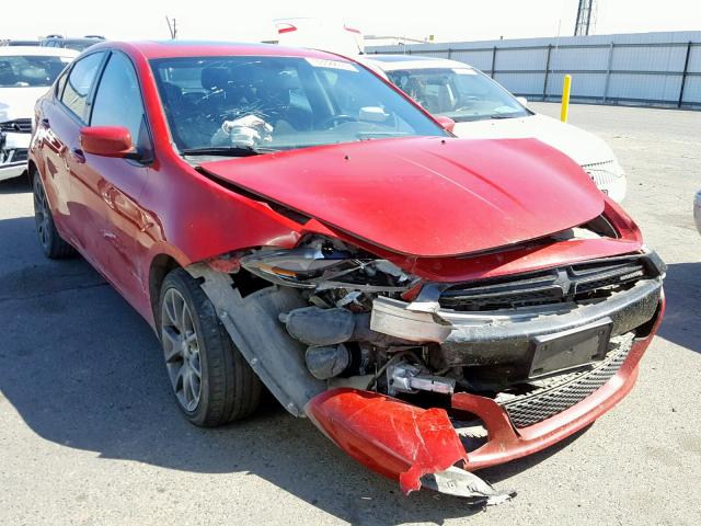 1C3CDFBB6ED902725 - 2014 DODGE DART SXT RED photo 1