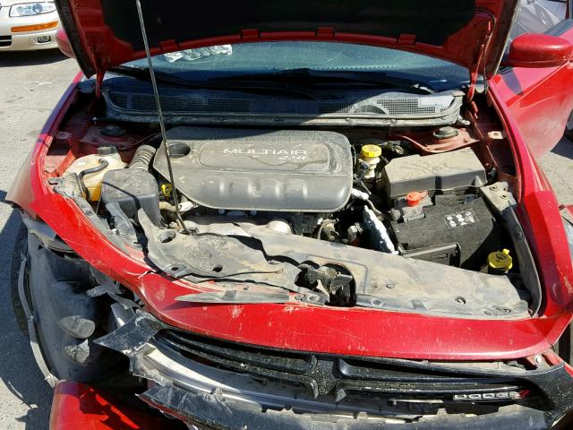 1C3CDFBB6ED902725 - 2014 DODGE DART SXT RED photo 7