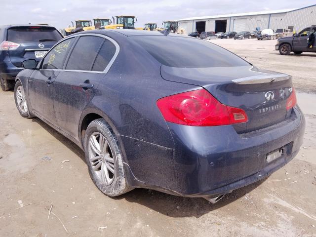 JN1CV6AP9DM710786 - 2013 INFINITI G37 BASE  photo 3