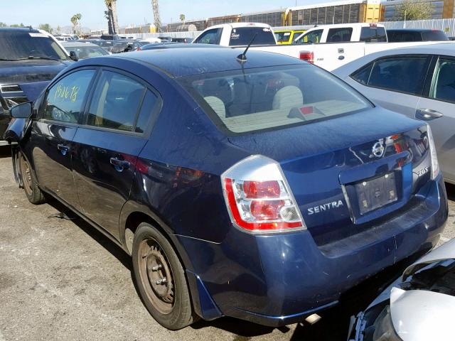 3N1AB61E57L615882 - 2007 NISSAN SENTRA 2.0 BLUE photo 3