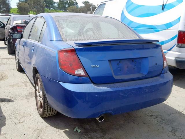 1G8AL52F04Z169344 - 2004 SATURN ION LEVEL BLUE photo 3