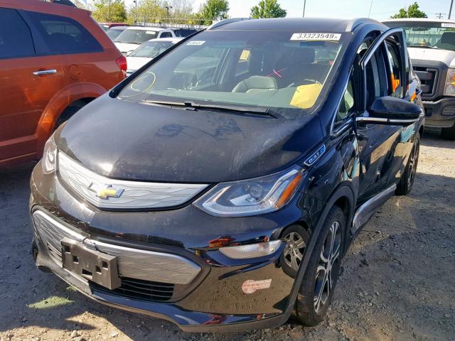 1G1FX6S05H4185732 - 2017 CHEVROLET BOLT EV PR BLACK photo 2