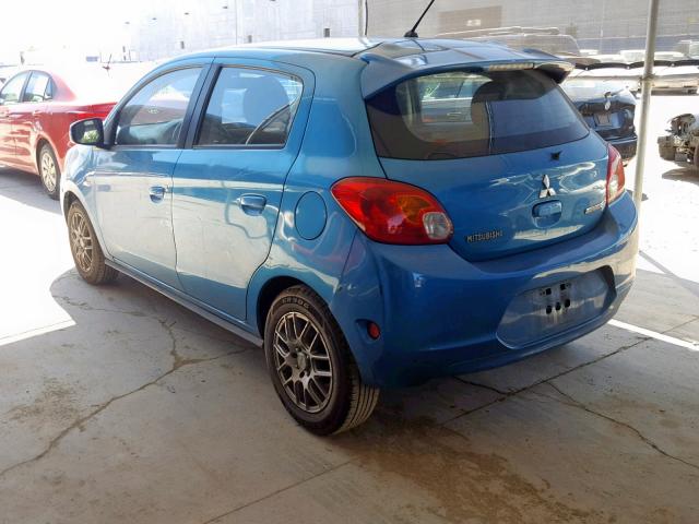 ML32A3HJ9FH032057 - 2015 MITSUBISHI MIRAGE DE BLUE photo 3