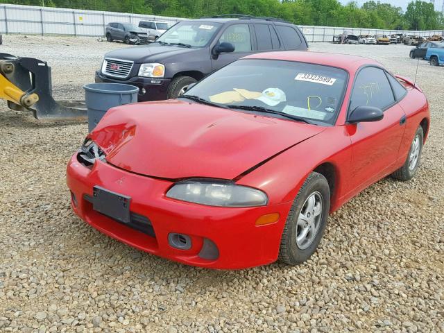 4A3AK34Y6XE094735 - 1999 MITSUBISHI ECLIPSE RS RED photo 2