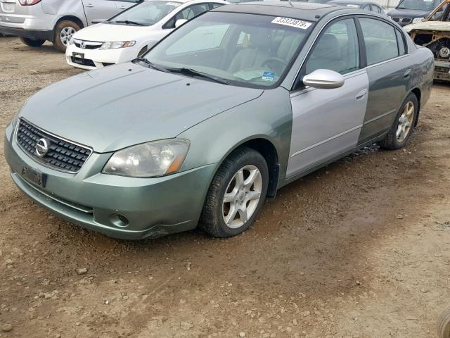 1N4BL11E75C389652 - 2005 NISSAN ALTIMA SE GREEN photo 2