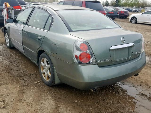 1N4BL11E75C389652 - 2005 NISSAN ALTIMA SE GREEN photo 3