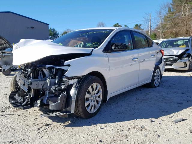 3N1AB7AP8JY338663 - 2018 NISSAN SENTRA S WHITE photo 2