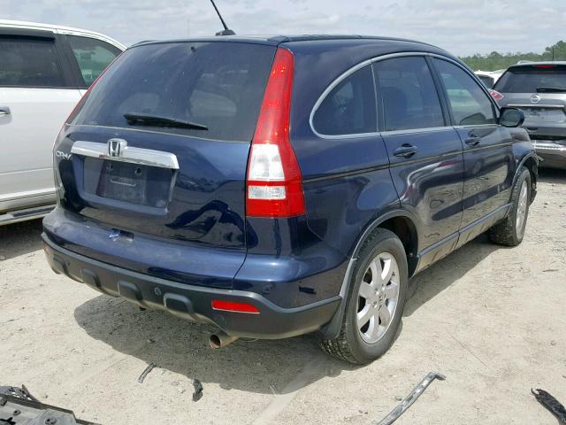 JHLRE38789C013279 - 2009 HONDA CR-V EXL BLUE photo 4