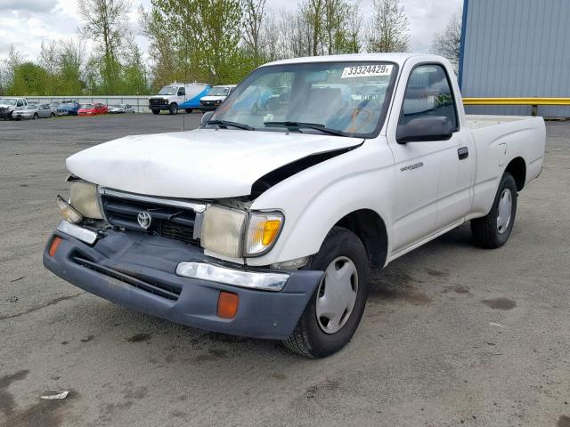 5TENL42N5YZ707524 - 2000 TOYOTA TACOMA WHITE photo 2