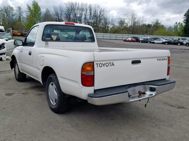 5TENL42N5YZ707524 - 2000 TOYOTA TACOMA WHITE photo 3