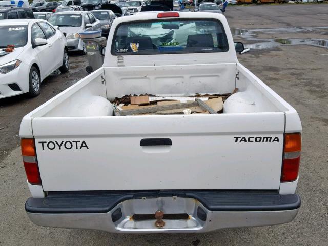 5TENL42N5YZ707524 - 2000 TOYOTA TACOMA WHITE photo 6