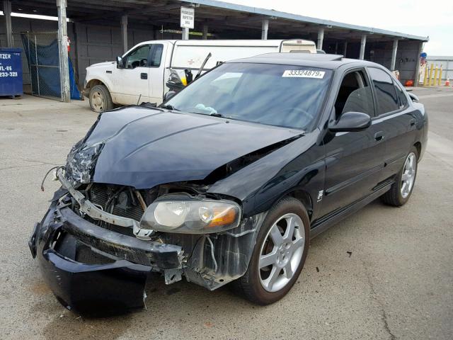 3N1AB51A96L621724 - 2006 NISSAN SENTRA SE- BLACK photo 2