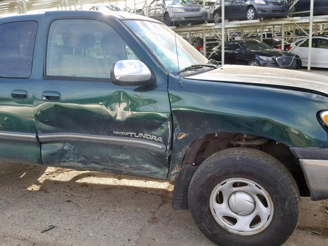 5TBBT44132S278488 - 2002 TOYOTA TUNDRA ACC GREEN photo 9