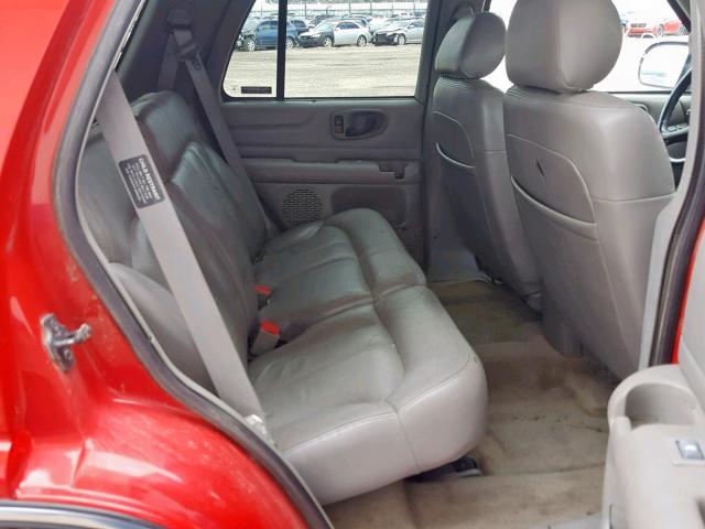 1GNDT13W3X2250952 - 1999 CHEVROLET BLAZER RED photo 6