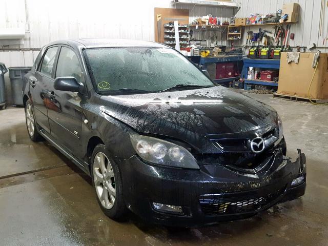 JM1BK343671750841 - 2007 MAZDA 3 HATCHBAC BLACK photo 1