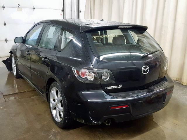 JM1BK343671750841 - 2007 MAZDA 3 HATCHBAC BLACK photo 3