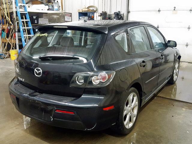 JM1BK343671750841 - 2007 MAZDA 3 HATCHBAC BLACK photo 4