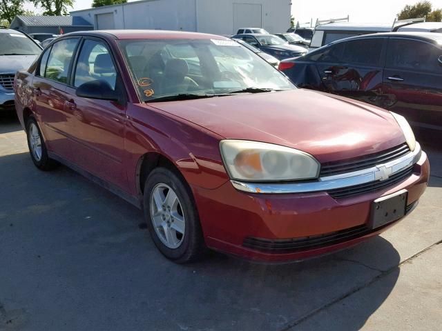 1G1ZT54835F148992 - 2005 CHEVROLET MALIBU LS BURGUNDY photo 1
